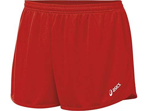 ASICS Men's Rival Ii 1/2 Split Short, Red, X-Large