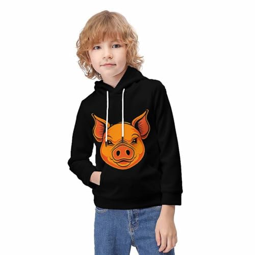 Sweat cochon mignon enfant idée cadeau originale pull à capuche imprimé 3d garçon fille - 3