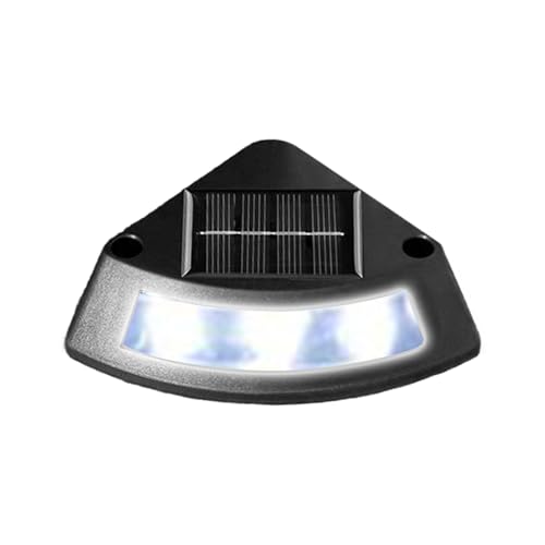 Luz Solar Para Escalones - Luz Para Escaleras Exterior Impermeable,Iluminación Led 6500K Brillante Resistentes A La Intemperie Para Terraza Sendero Cerca Jardín Garaje Entrada