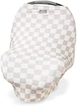 Itzy Ritzy 4-in-1 Couverture de soins infirmiers, housse de siège auto, housse du panier d'achat & Écharpe à l'infini – Respirant, couverture infirmière polyvalente pour l'allaitement maternel, Canopée de siège auto & Couverture de la poussette (tableau de bord)