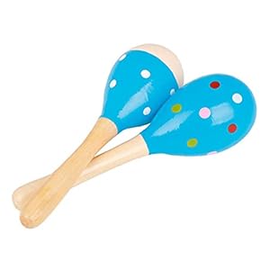 Rammelaars Grote Hout Maracas Rumba Shaker Rattle Van Zand Hammer Musical Instrument Educatief Speelgoed Voor Kids Blue…