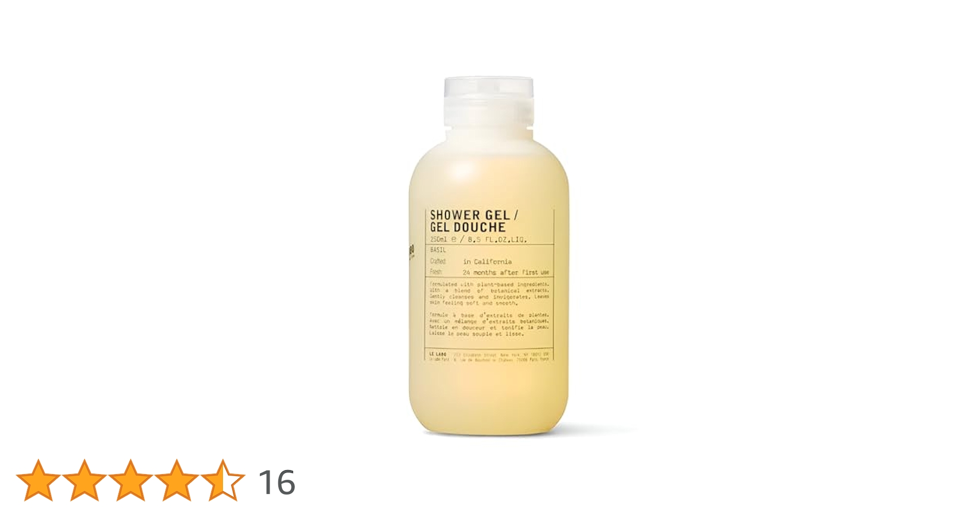 LE LABO basil シャワージェル ボディークリーム 楽天市場】ル ラボ バジル シャワージェル (ボディソープ) 250ml