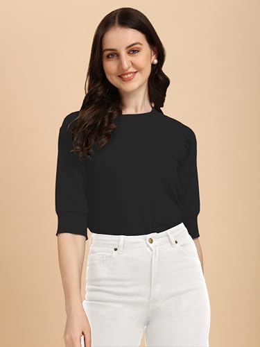 Image of Wedani Women's Solid Regular Fit Top