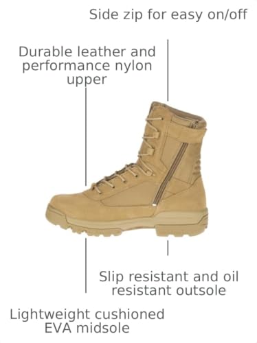 Image of Bates Men's 8 inch Ultra-Lite Tactical Sport TS1 Side Zip Work Boot