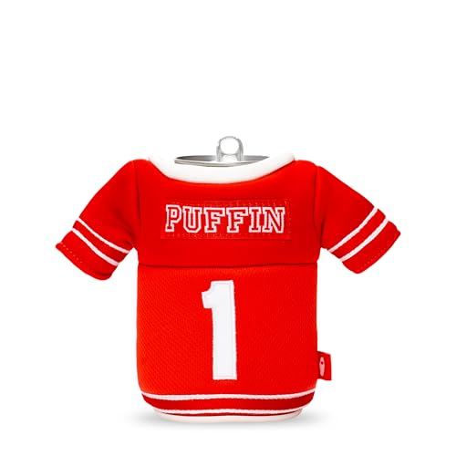 Puffin The Gridiron Jersey Insulated Can Cooler - Risky Red & Sandy White - image 3