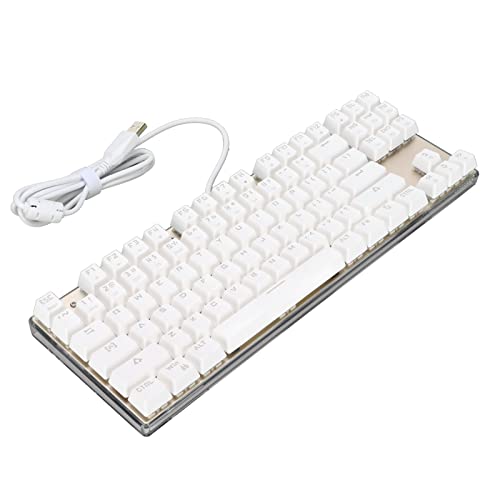 Clavier de jeu mécanique Jectse anti-ghosting 87 touches pour éviter les fautes de frappe