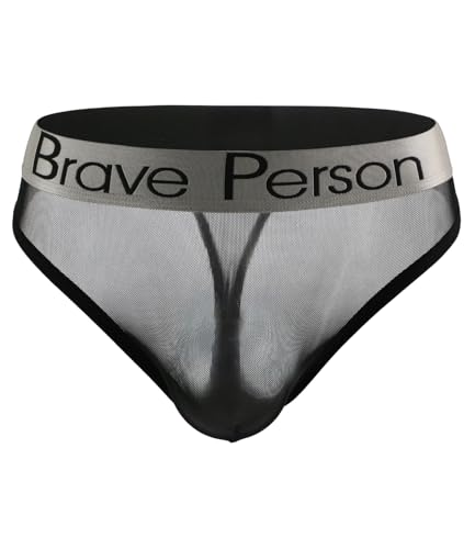 Men's Sexy Thong G-string T-back Mesh See Through Briefs Underwear Breathable Pouch Lingerie