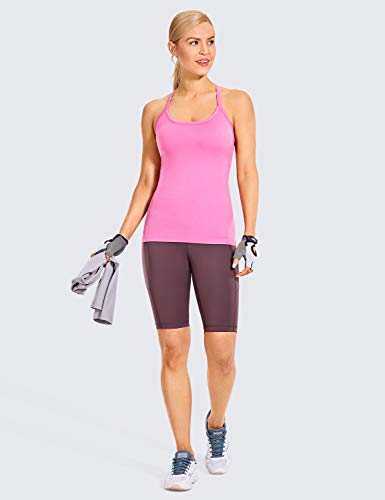CRZ YOGA Shorts de treino para mulheres nuas - 10 polegadas de cintura alta para ioga e ciclistas Sh