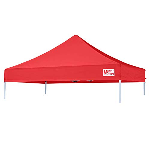 Image of MASTERCANOPY 10x10 Replacement Pop Up Canopy Top for Kingkong Frame Red