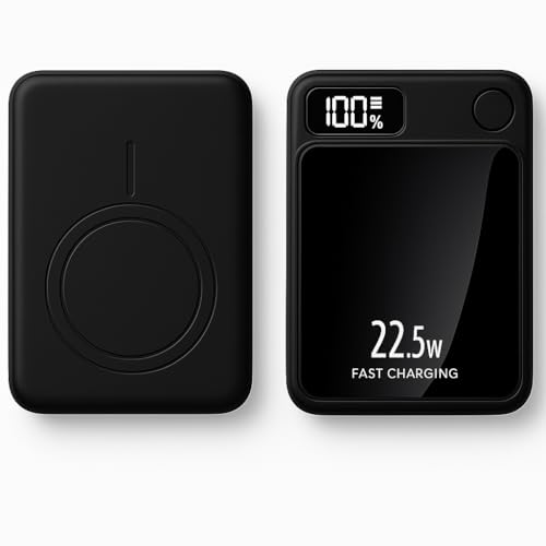 Carregador Portátil de Indução, 10.000mAh, Display Digital LED, C...