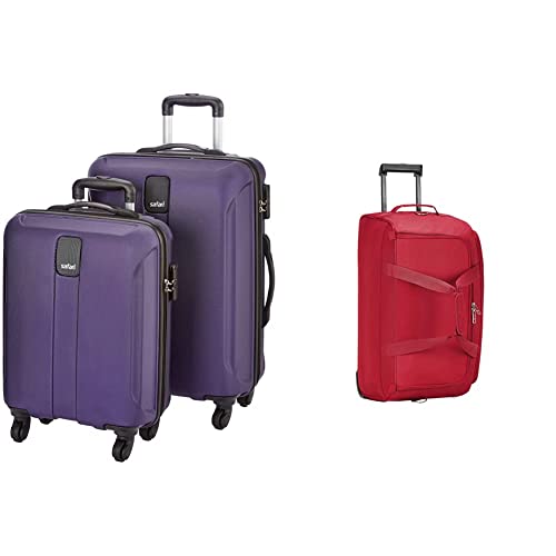 Image of Safari Thorium Sharp Anti-Scratch Combo Set of 2 Small, Medium Polycarbonate Check-in 4 Wheel Hard Suitcase