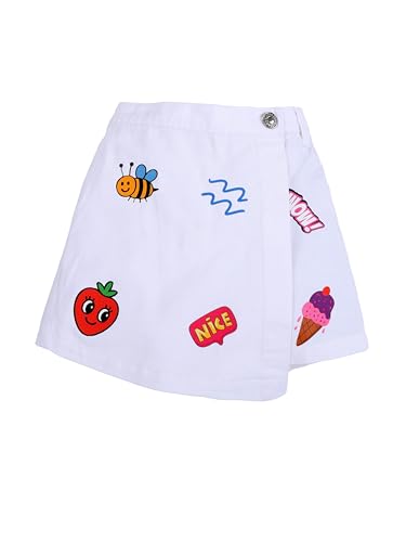 Image of KiddoPanti Girls Denim Over Lap Shorts
