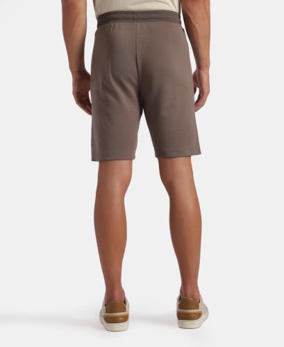 Image of Jockey AM14 Men Super Combed Cotton Rich Straight Fit Shorts with Zipper Pockets