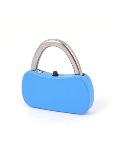 Image of Aexit Blue Metal Padlocks & Hasps Bag Shaped Resettable 3 Digits Jewelry Box Drawer Suitcase Combination Password Combination Padlocks Lock Padlock
