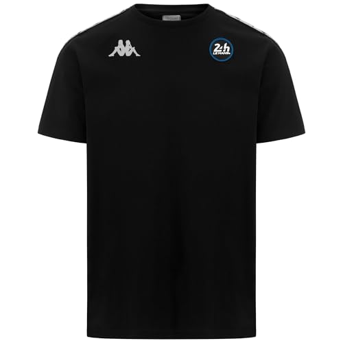 T-Shirt Kappa 24H Le Mans Noir pour Look Sportswear Urbain