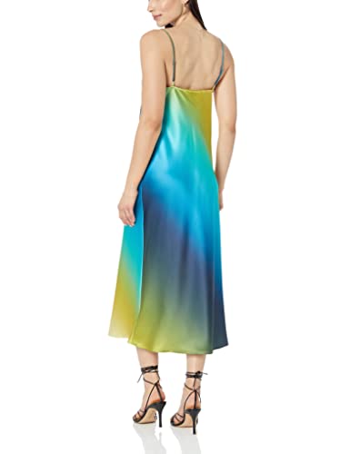The Drop Women's Scarlett Cowl Neck Slip Dress, Blue Ombre, S #TOP1