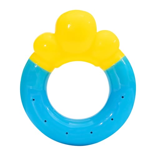 Wasserspielzeug für Hunde, schwimmendes Donut-Kauspielzeug, sicheres Übungs- und Trainingswerkzeug, kühlender Welpe zum Schwimmen bei heißem Wetter, Outdoor-Hinterhof, See, Langeweile, 11,7 x 9,9 cm