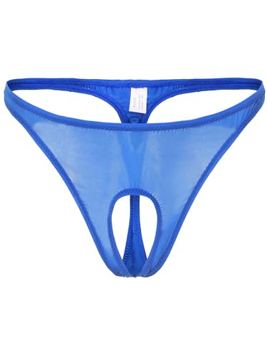 Hedmy Mens Smooth G String Thongs Open Front Hole Panties Sexy Jockstrap Bikini Briefs Underwear