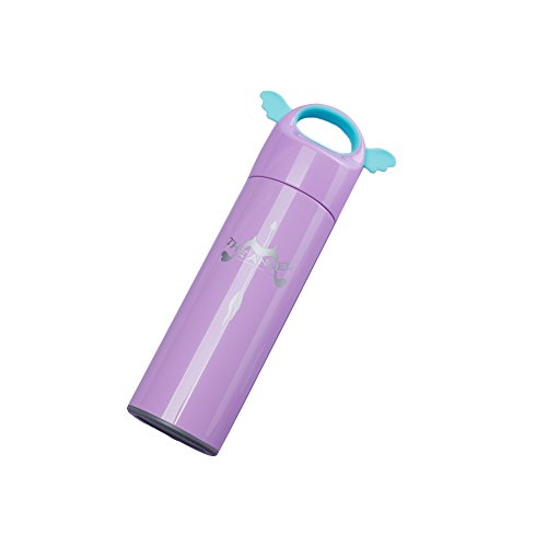 Chinashow 13.7 OZ(400ml) Lovely Angle Wing Water Bottle Insulated Stainless Steel Water Bottle [purple]