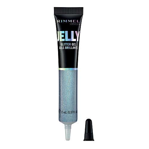 Rimmel London Jelly Toppers Glitter Gel #200-Blue Lagoon - 5 Mililitros