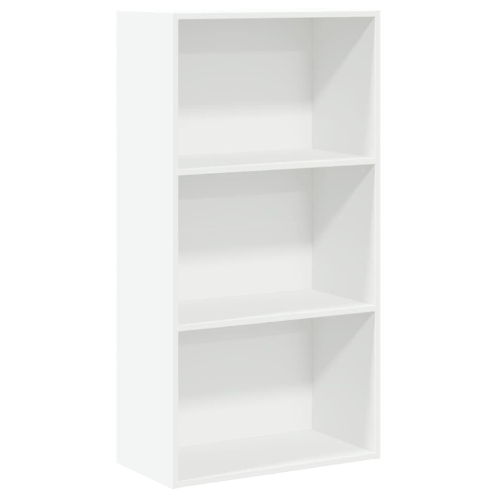 Librería blanca de 60 x 30 x 114 cm, de madera moderna con 5 compartimentos abiertos, resistente y fácil de limpiar, para sala de estar, oficina, dormitorio, pasillo