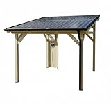 Tettoia Carport THT con impianto Fotovoltaico Wattoit 3kW Monofalda 375X352...