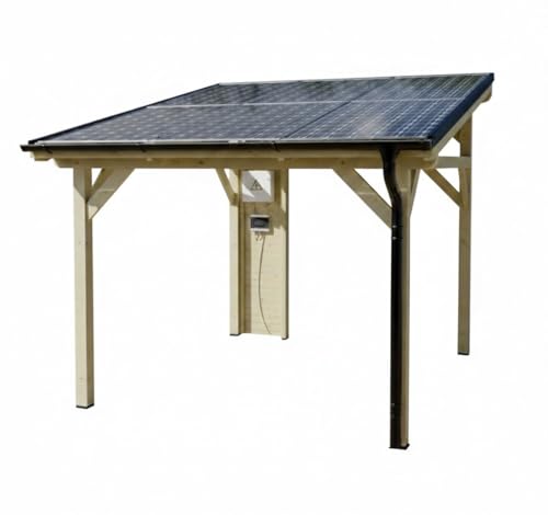 Tettoia Carport THT con impianto Fotovoltaico Wattoit 3kW Monofalda 375X352