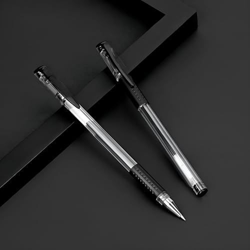 Bolígrafo de tinta gel negro punta fina 0.35 mm miniatura 4