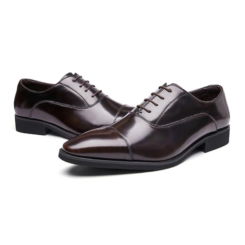 Men's Dress Shoes Formal Business Oxford Shoes for Men Patent Leather Shoes3