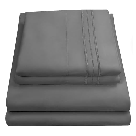 Queen Size Bed Sheets - Breathable Luxury Sheets with Full Elastic & Secure Corner Straps Built In - 1800 Supreme Collection Extra Soft Deep Pocket Bedding Set, Sheet Set, Queen, Gray