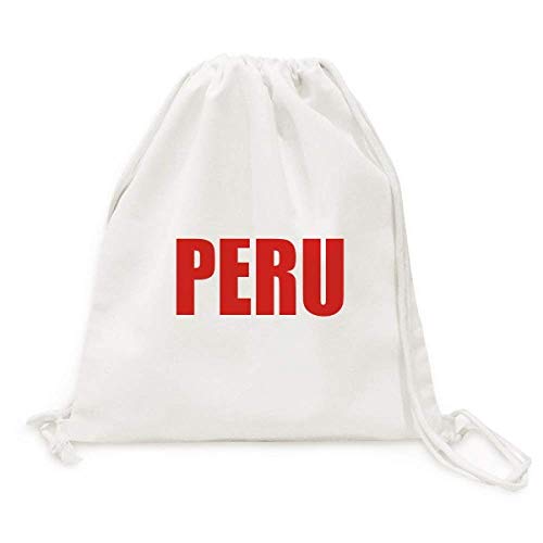 Sac de voyage toile cordon rouge Pérou grand sac shopping réutilisable