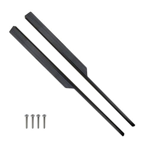 Image of VOLO Cabinet Handle - Multi-Use Pull Handle for Wardrobes, Drawers, Sliding Closets, and Doors in Kitchen, Office, Bedroom (SAC-59) (1 Pair Left & Right) (Black, 600MM (24 Inch))