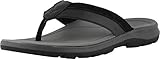 Vionic Canoe Dennis Toe-Post Sandal - Men's Leather Flip-flop with Concealed Orthotic Arch Support...