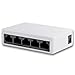Produktbild SeeKool Netzwerk Switch 5 Port Desktop Switch Fast Ethernet Switch 10/100MBit/s-RJ45-Ports, Autoabstimmung, Auto-MDI/MDIX, lüfterloses Passivkühlkonzept, Mini Größe, Plug-and-Play Web Switch