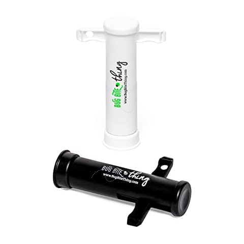 Bug Bite Thing Suction Tool, Poison Remover - Bug Bites and Bee/Wasp Stings, Natural Insect Bite Relief- 1 Black/1 White Cover
