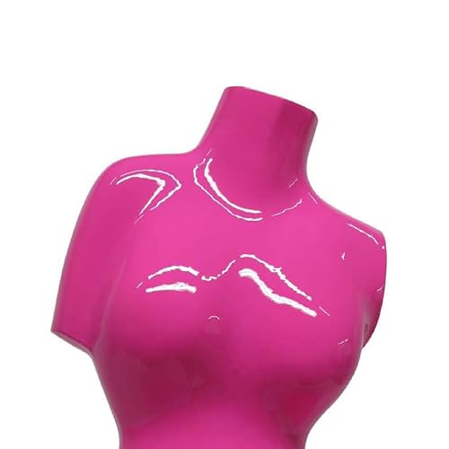 Figura torso femenino de resina rosa brillante 16 in miniatura 4
