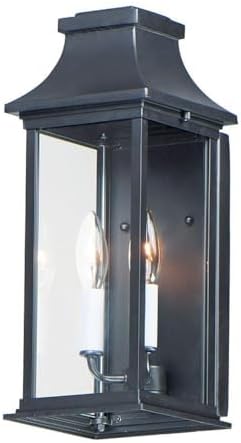 Maxim Lighting 30025CLBK Vicksburg - 2 Light Outdoor Pocket Wall Sconce