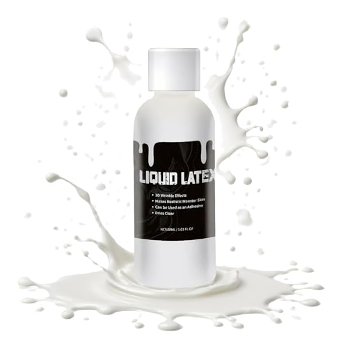 Liquid Latex Halloween SFX Makeup, Latex Glue for Skin,Liquid Latex