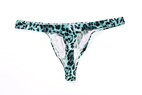 Men's Leopard Thong Underwear Bikini Low Rise Brief2