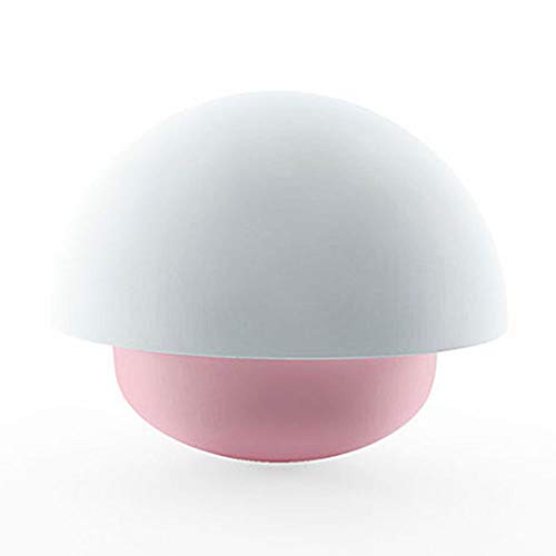 Veesee Portable Dimmable Mushroom Colorful Night Light Include USB Cable Tap Sensor Three Modes Softlight Nightlights for Children Nursery Outdoor Camping (Pink)