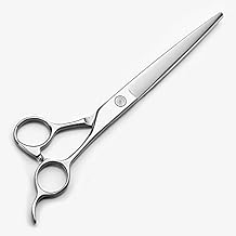 QKYPZO Professional Hair Cutting Scissors for women and men Stainless Steel Salon Barber Hair Cutting Hairdressing Tool Scissors, 6.5 Inches (Silver) - Set of 1