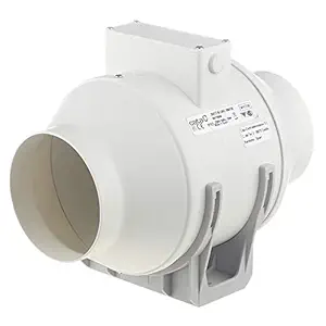 CATA Exhaust Fan Duct in-LINE SMT 100 (White, 100MM)