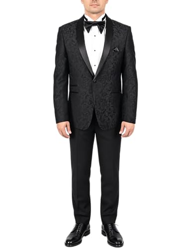 Blazer jacquard homme de qualité supérieure veste de costume de fête luxe