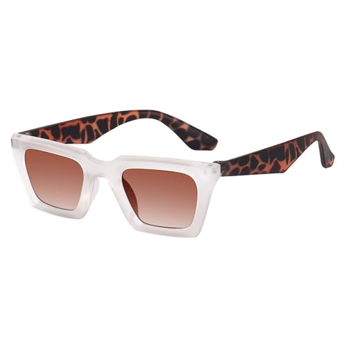 Image of ARICKS Vintage Square Cat Eye Sunglasses Women Retro Trendy Sunglasses