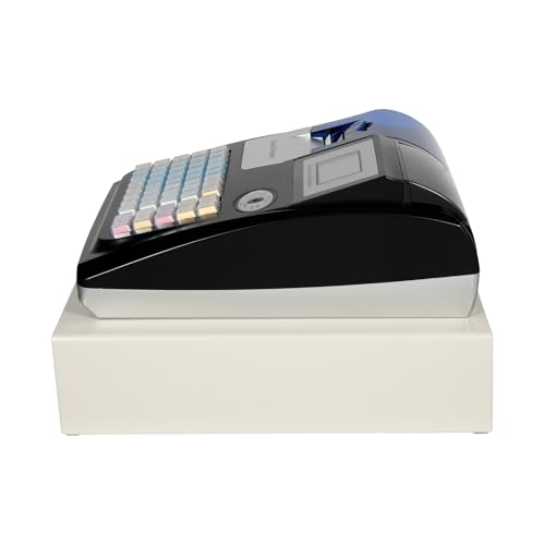 Image of Cash Register with Dual Display, Thermal Printing POS System for Retail Store, 1000 PLU Lookups 200 Dept 50 Clerks, Reporting Function Cash & Coin Drawer, Removable Slot & Anti-Slip Feet (B0GBVWKZ5W)