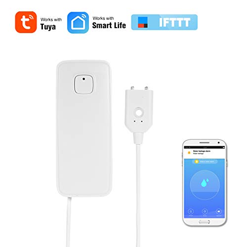 Sensor de Vazamento de água WIFI Detector de Intrusão de Vazamento de água Alerta Alarme de Excesso