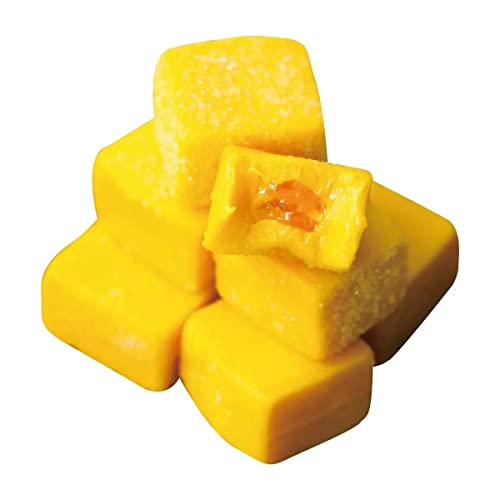 Exploded Mango Cake Mango Soft Candy 200g Cyber Red Snack爆浆芒果糕 芒果软糖夹心糖果200g 网红休闲零食