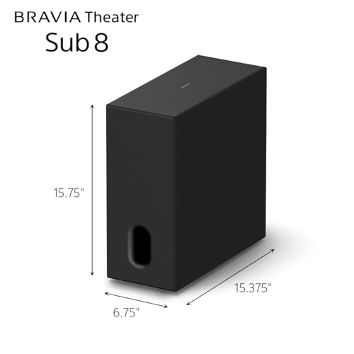 Image of Sony BRAVIA Theater Sub 8 Wireless Subwoofer for Soundbar SA-SW8 | Compatible with BRAVIA Theater (Trio, Quad, Bar 9 /8 /7), HT-A7000 /A5000 /A3000, Direct Connection to Compatible BRAVIA TV