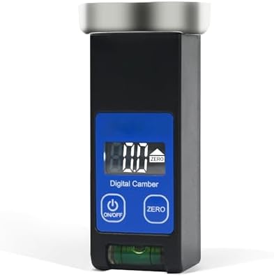 Universal Wheel Alignment Tool, Magnetic Digital Caster Camber Gauge, LCD Camber Alignment Tool for Car Truck RV SUV Motorcycle, 90° to + 90°