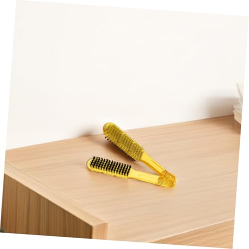 SMASOLO Peine alisador de cabello de doble cara, 3 piezas, con cerdas antiestáticas y resistentes al calor, desenredador para peluquería y uso doméstico, ligero y portátil para alisado rápido del cabello miniatura 6